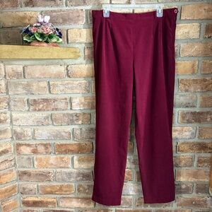 Talbots Women's Rich Burgundy Trousers